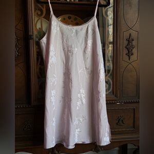 Vintage y2k baby Pink Floral slip